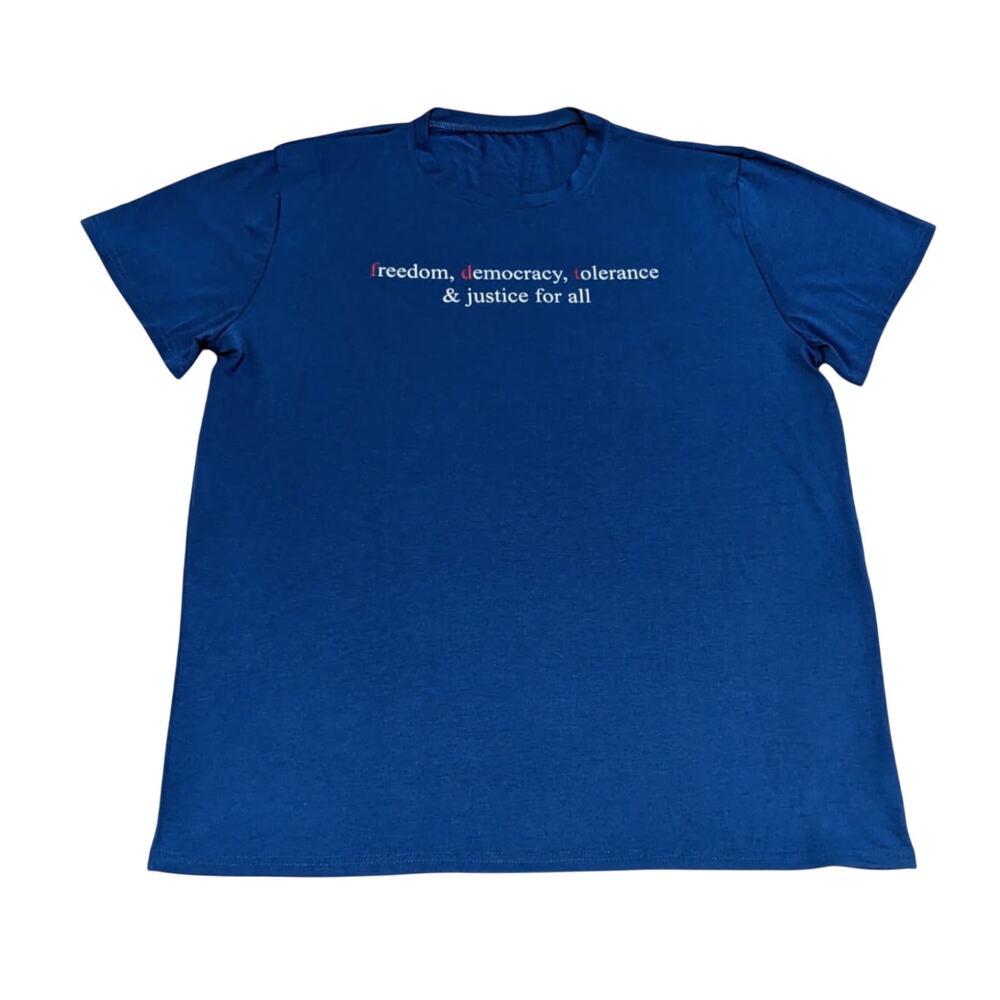 Blue FDT Adults Shirt Size XXL